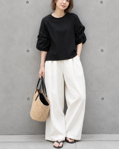 バブルスリーブTシャツ