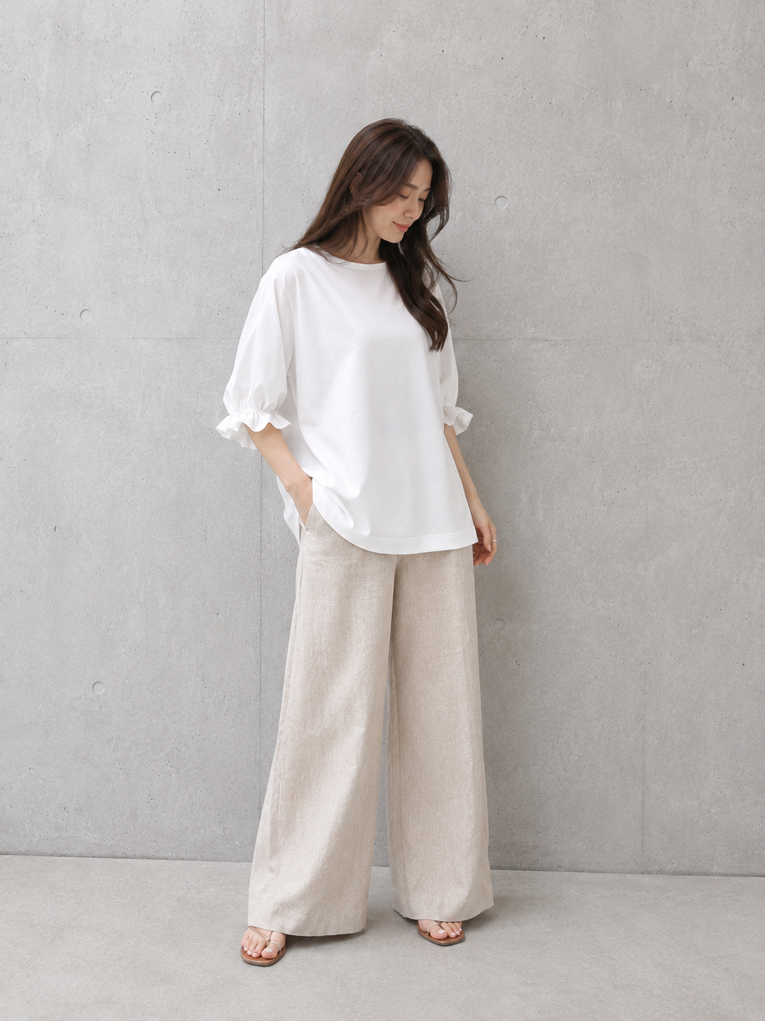 バットウィングスリーブTシャツ