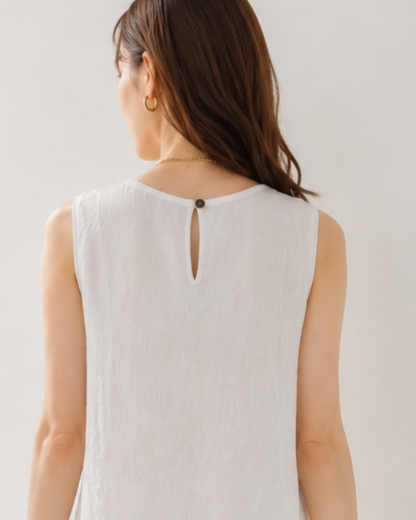 ノースリーブフレアワンピース