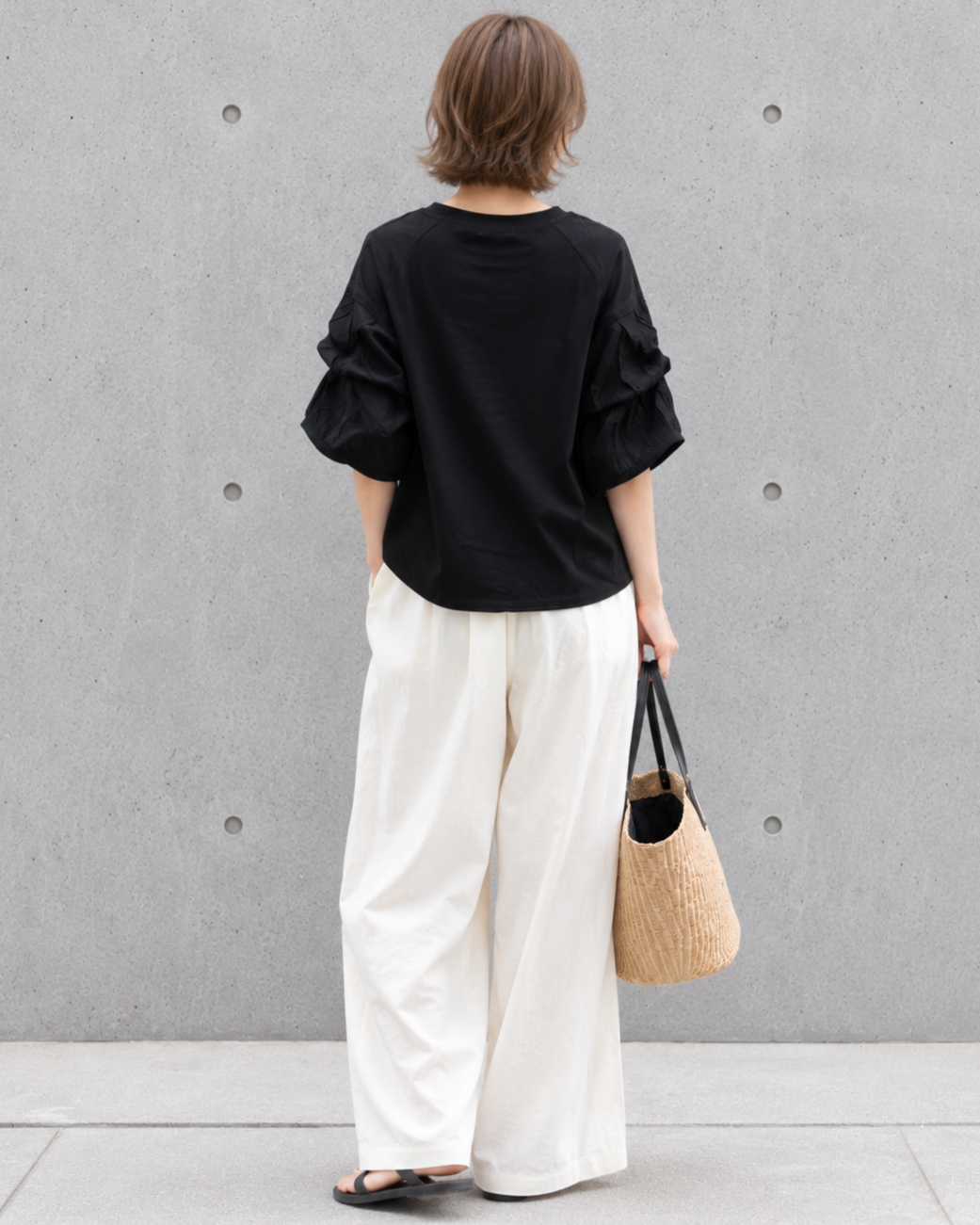 バブルスリーブTシャツ