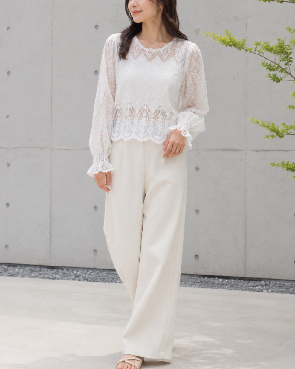 シアーデザインブラウス
