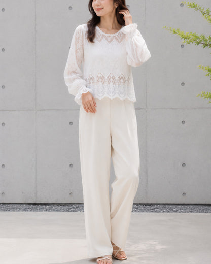 シアーデザインブラウス