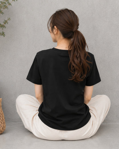 ラウンドネック半袖Tシャツ