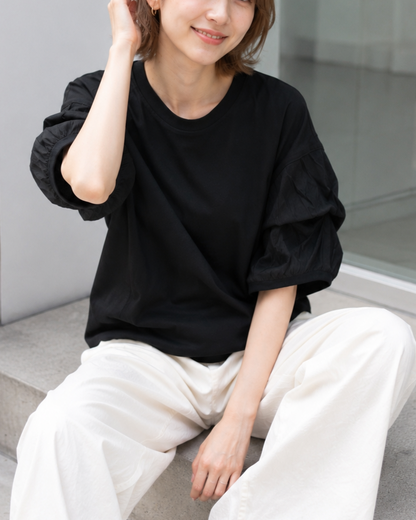 バブルスリーブTシャツ