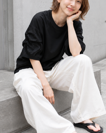 バブルスリーブTシャツ