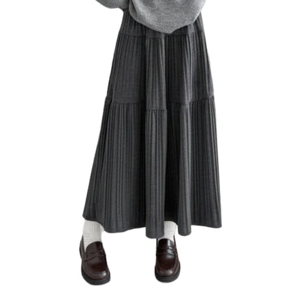 脚長フレンチプリーツスカート