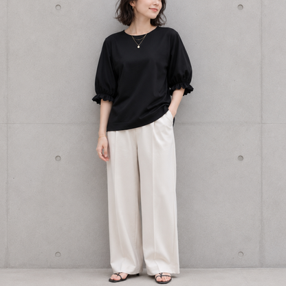 バットウィングスリーブTシャツ