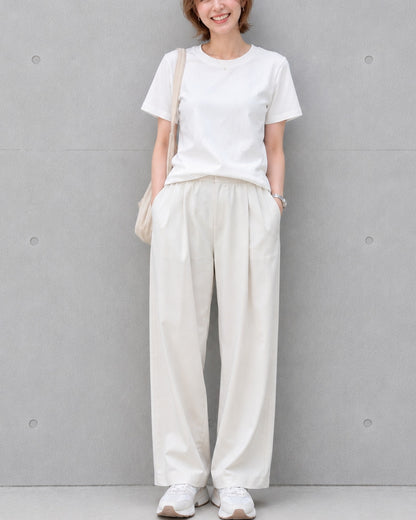 ラウンドネック半袖Tシャツ