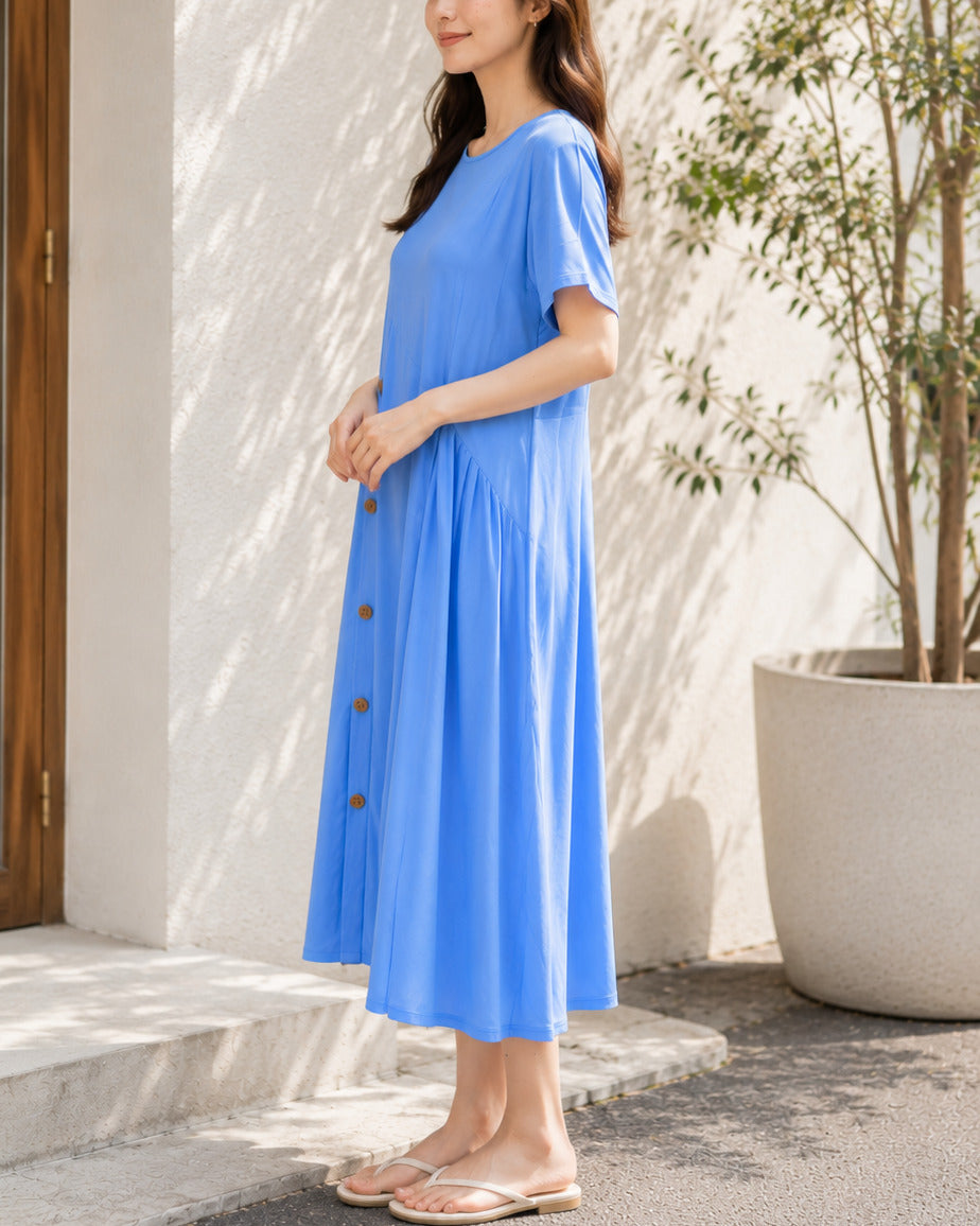 FAZVY | アシンメトリーワンピース | リラックス ロング レディース