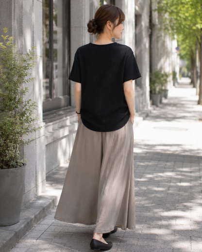 テクスチャー半袖Tシャツ