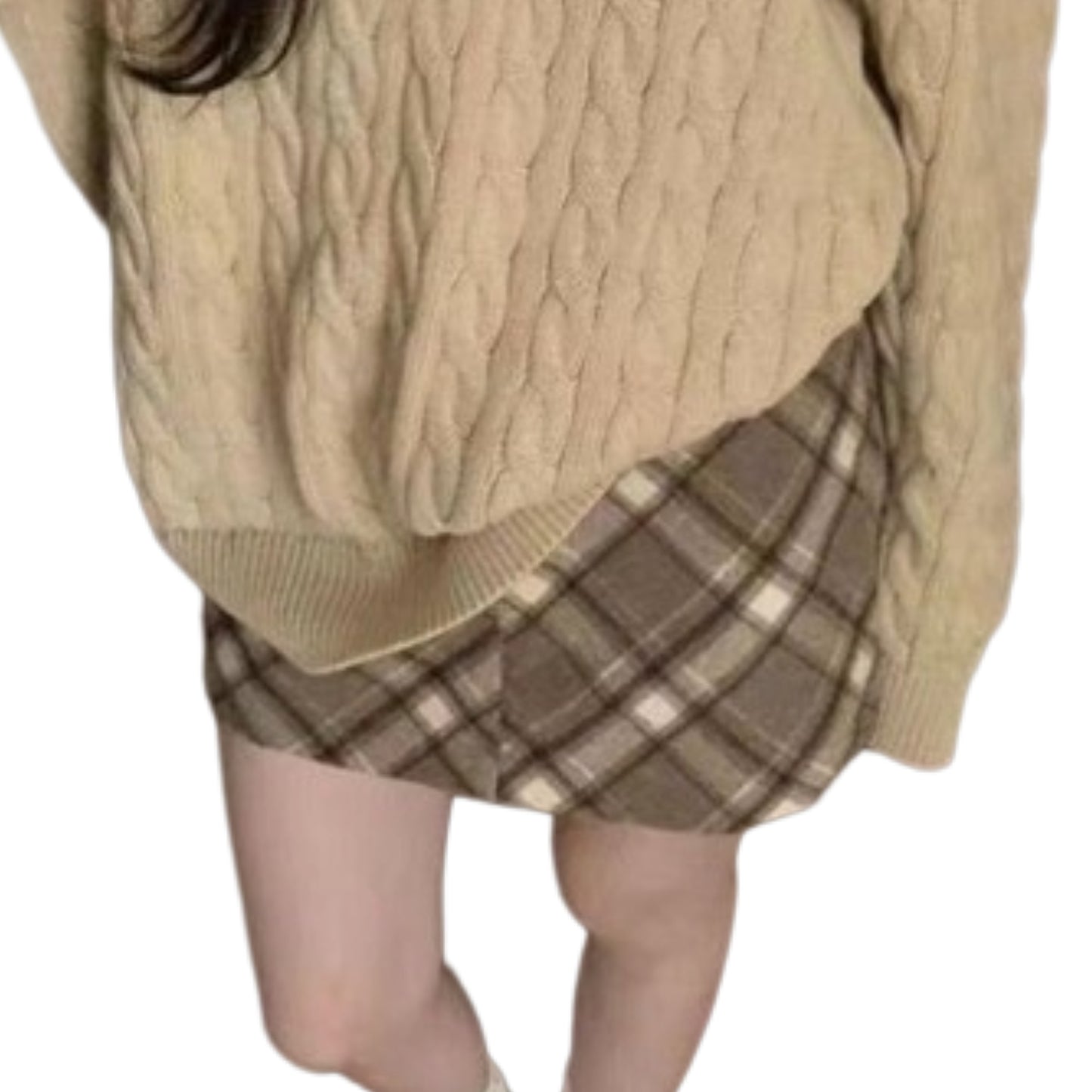 チェック柄ショートスカート