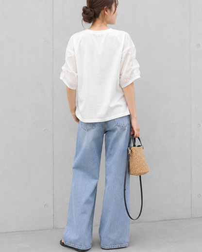 バブルスリーブTシャツ
