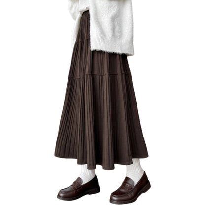 脚長フレンチプリーツスカート