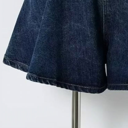 デニムワイドパンツ