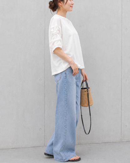バブルスリーブTシャツ
