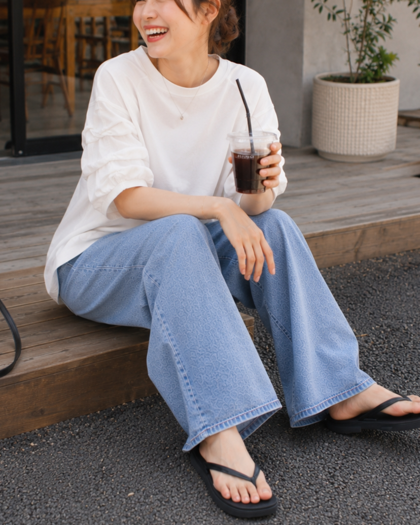 バブルスリーブTシャツ