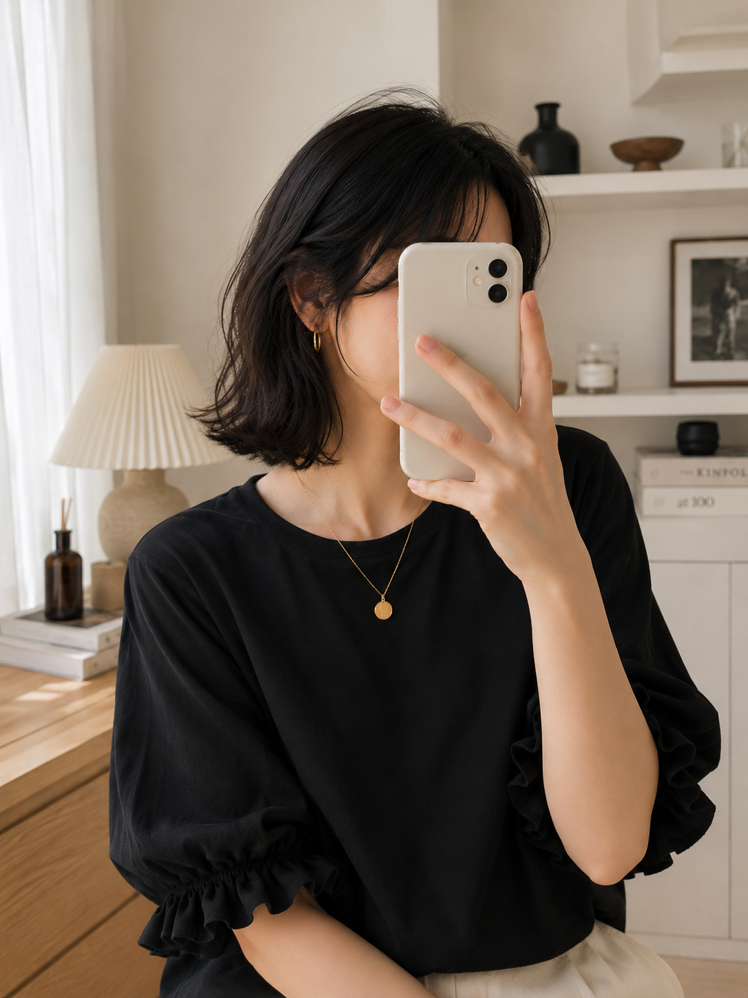 バットウィングスリーブTシャツ