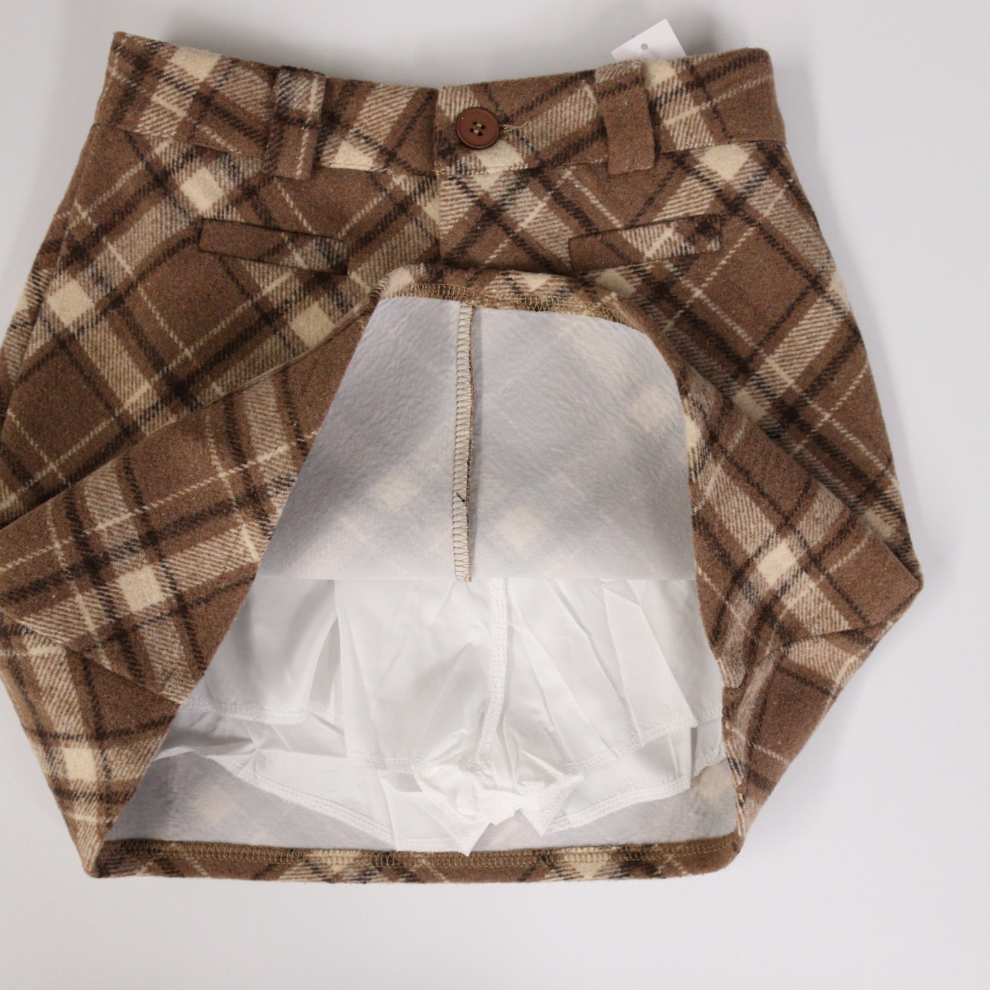 チェック柄ショートスカート